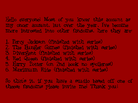 Fandoms!