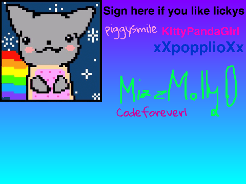 Sign here if you like lickys remix remix remix remix