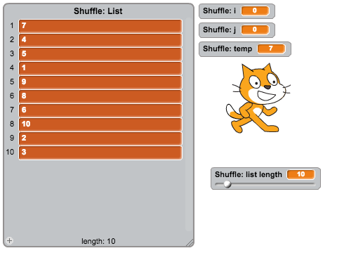 Fisher-Yates/Knuth Shuffle
