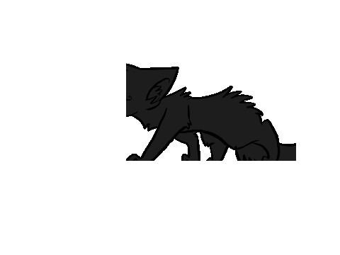 holly leaf walking animation (warrior cats)