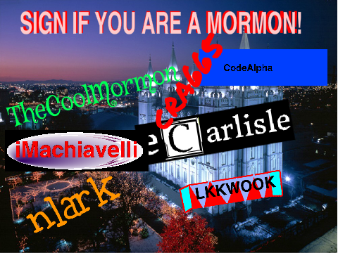 SIGN IF YOU ARE A MORMON! remix remix remix remix remix remix