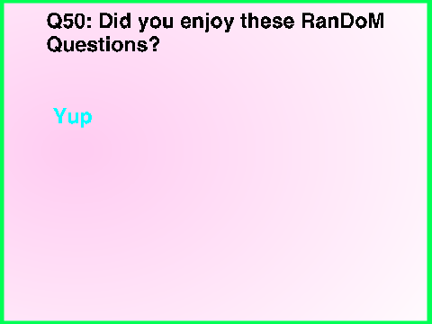  50 random questions! Tag remix