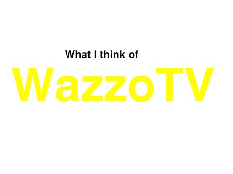 What I think of WazzoTV