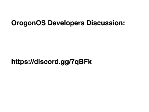 OrogonOS Discussion