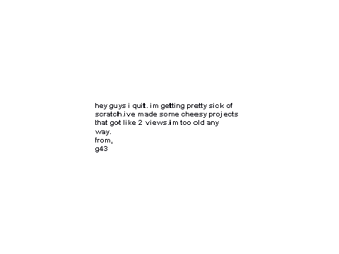 i am quittin scratch