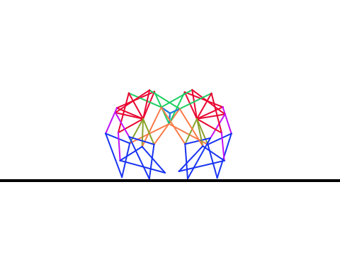 Strandbeest using Jansen's linkage