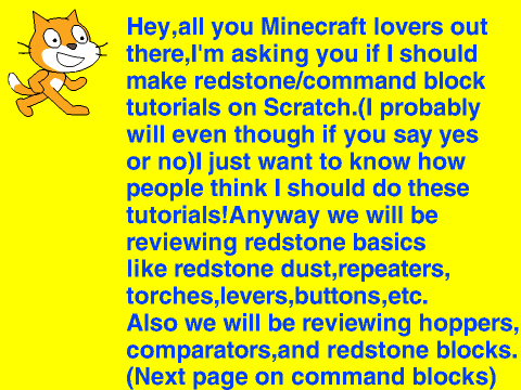 Tutorials for Minecraft redstone and commands