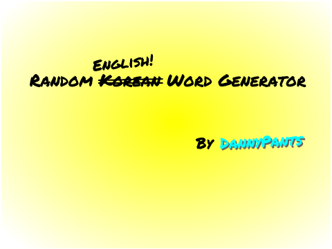 English Letter Generator
