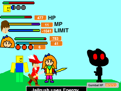 [FIX] RPG Add Yourself Fighting a Gumball whos made by a noob (PATCH 2) remix