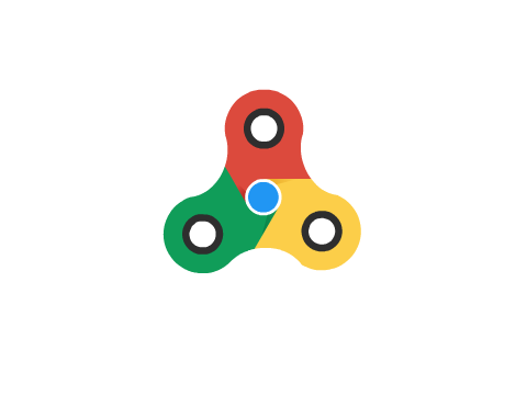 Chrome Fidget Spinner Art