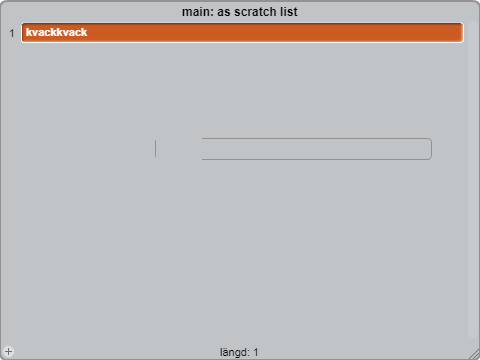 Cloud list engine