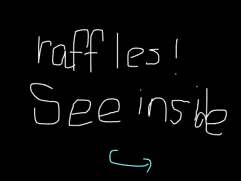 Raffle pick closed II see inside II