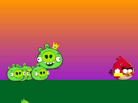 Add your pig chasing the eggs!