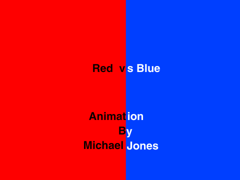 Red Vs Blue (Loop Animation)