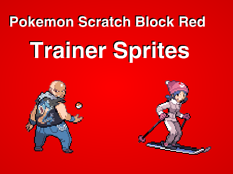 Pokemon Scratch Block Red Trainer Sprites
