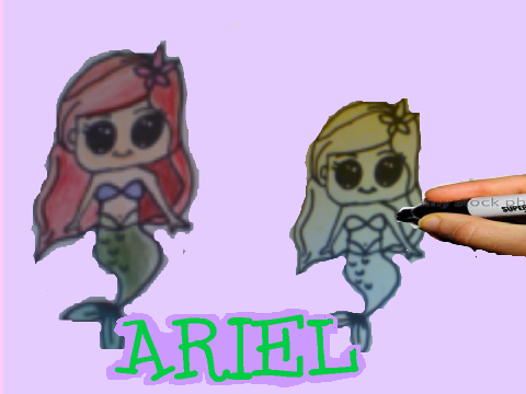How to draw Ariel in 1 minute!✨