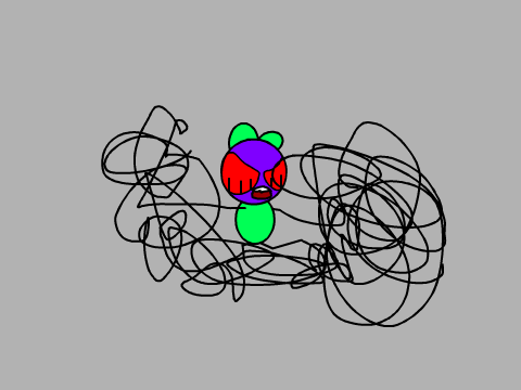 How Barney respond to Scratch