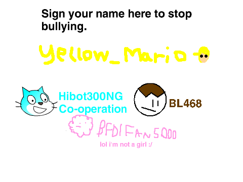 Sign to stop bullying on every website! 