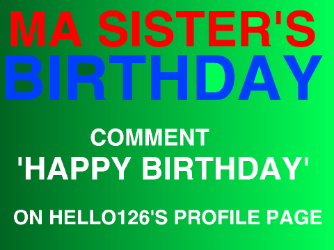 My Sister's 11th B-Day!