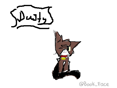 Cat drawing contest entry: Dusty