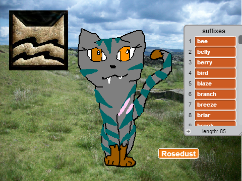 Random Warrior Cat Generator (wip)