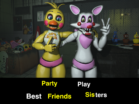 Toy Chica and Mangle BFF,Sisters