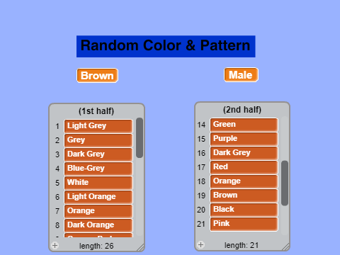 Wolf Pack Powered Color Generator