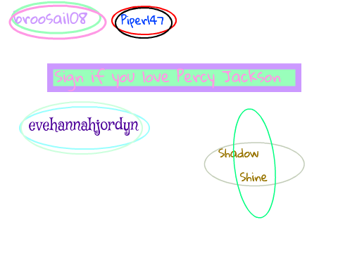 Sign If You Love Percy Jackson!  remix