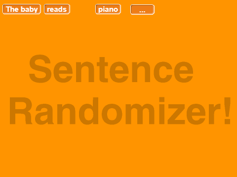 Sentence Randomizer!