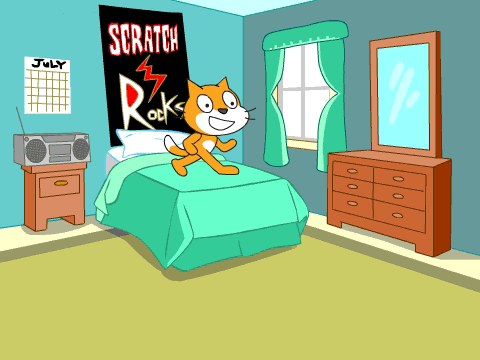 Scratch Cat Goes To MacDonald`s!