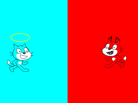 Happy Cat Bad cat
