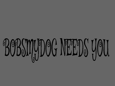 BOBSMYDOG NEEDS YOU