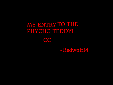 Psycho Teddy Coloring Contest ENTRY