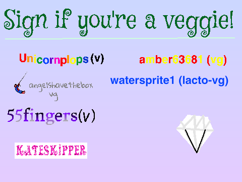 Vegans, Vegetarians, and Pescatarians sign!!! remix