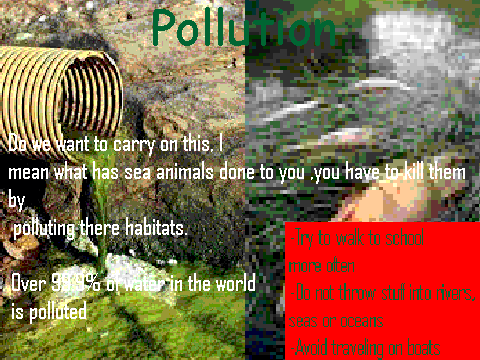 Pollution (An Interactive Poster)