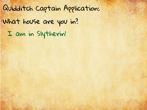 Captain of Quidditch Team Application remix