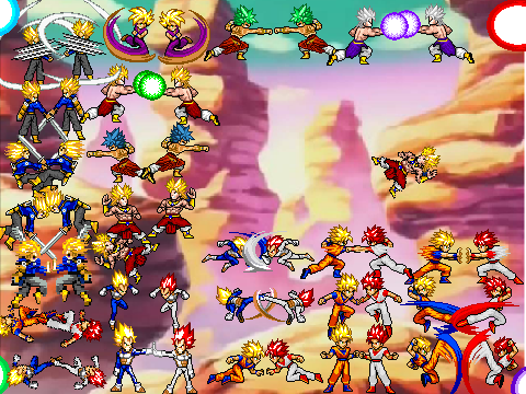 z fighters vs evil goku vs broly scene creator unfinished