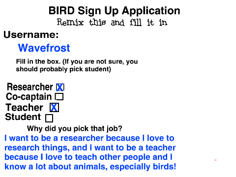 BIRD Application