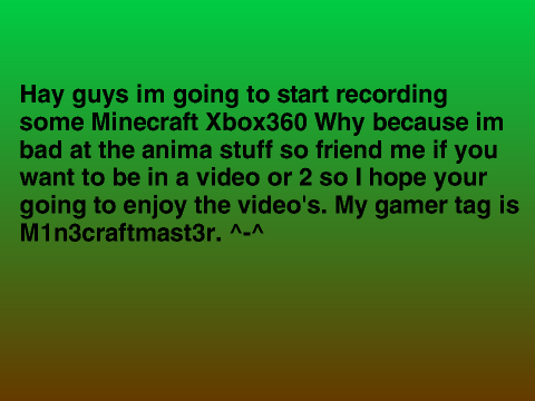 Want to be on youtube? THIS IS THE PLACE!