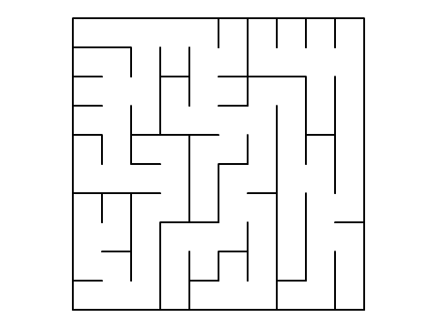 Demo of sensing maze walls with a sprite