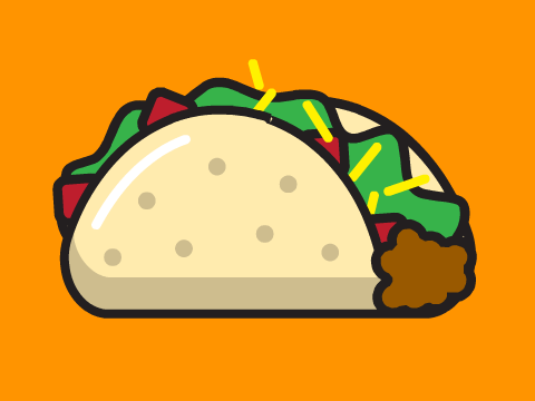 Taco Speed Draw Vector