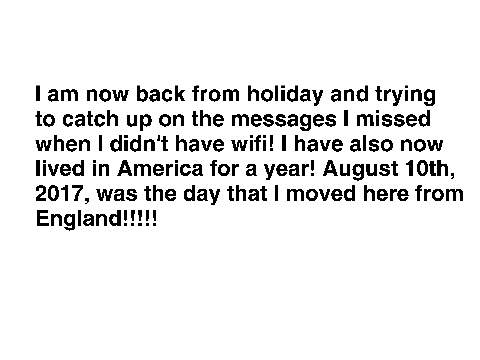 I am back!