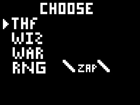 Zap Title Screen Mockup