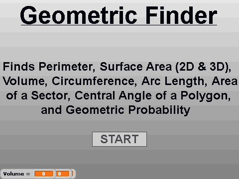 Geometric Finder