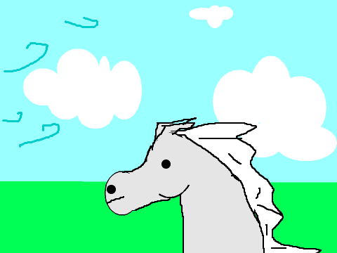 im wild horse drawing