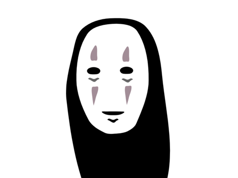 No- Face Spirited Away Studio Ghibli Art