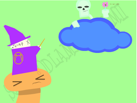 Scwinty Sckellingtron .vs. the wizard