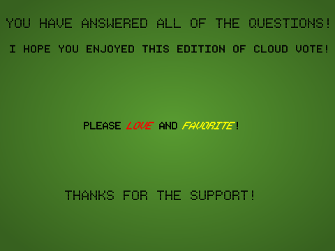 ☁ Cloud Vote [Food Edition] remix