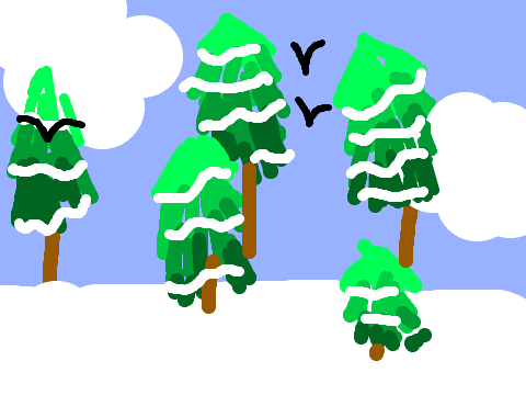 Snowy Day Backround