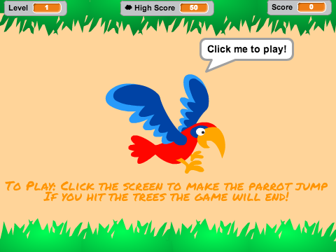 Parrot Jump (Flappy Bird in Scratch)
